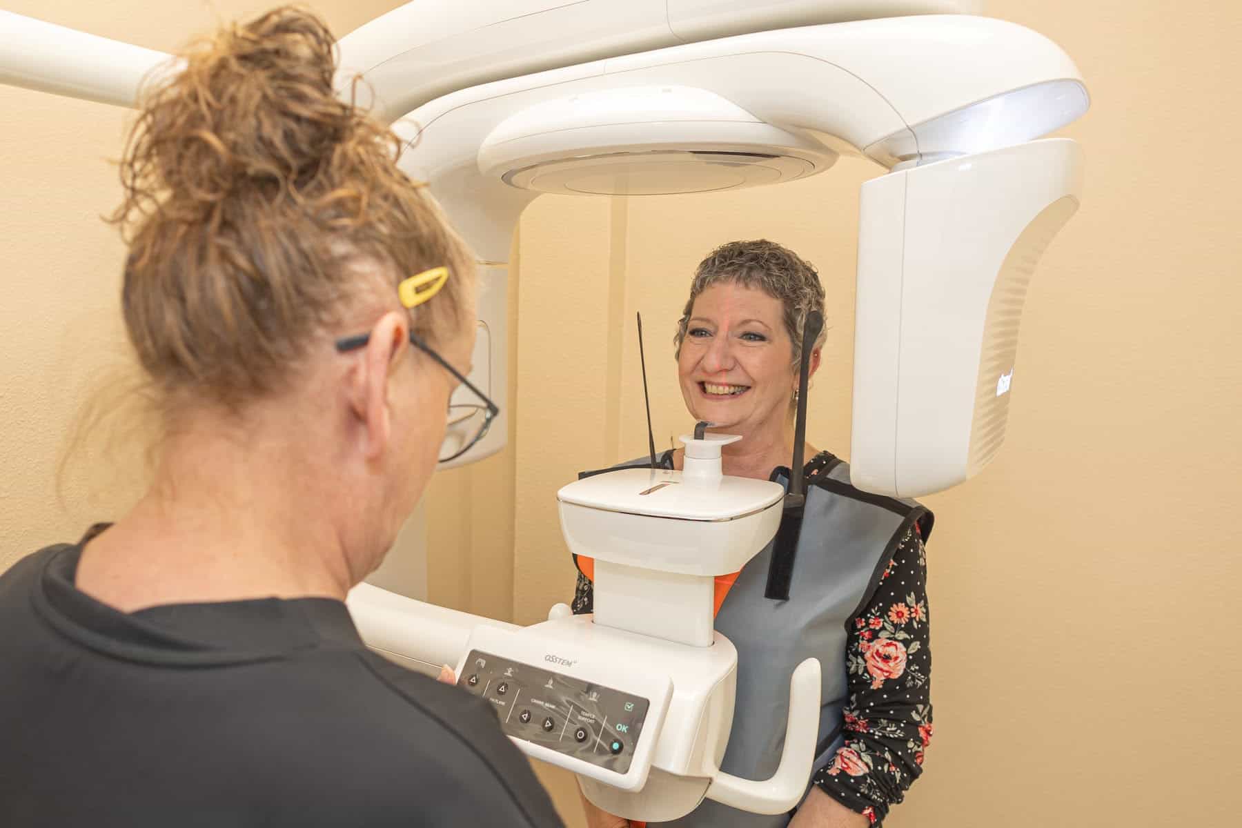 Comprehensive dental exam in progress at Blooming Dental